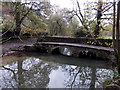 One-sided footbridge in Castle Combe