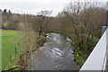 Looking up the river Yeo from the A361 near Bish Mill Gate