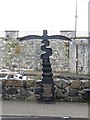 D2818 : Millennium milepost, Carnlough Harbour by Richard Webb