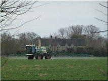 TL1099 : Crop spraying near Sutton, Peterborough by Richard Humphrey