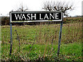 Wash Lane sign