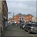 Oakham: crossroads and High Street