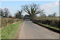 SK2340 : Unnamed road near Hollington Cottage by J.Hannan-Briggs