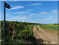 Public footpath north of Scalford