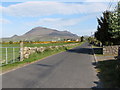 View northwestwards towards Slieve Binnian from Mill Road