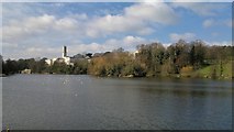 SK5438 : University of Nottingham lake by Chris Morgan