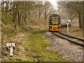 SD7914 : East Lancashire Railway near Chest Wheel Crossing by David Dixon