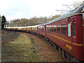 The Winter West Highland Statesman approaching Hyndland railway station