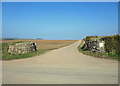 Farm track leading to Trefaes Ganol