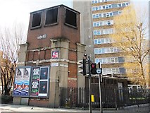 TQ3282 : Remains of the (former) City Road tube station, City Road / Central Street / Moreland Street, EC1 by Mike Quinn