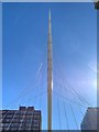 SJ8398 : The Pylon, Trinity Footbridge by David Dixon