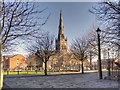 View of Salford Cathedral from Bank Place