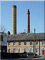 Housing and chimneys by Park Brewery, Wolverhampton