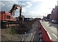 Third week of the Belgrave Flyover demolition