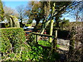 Footpath stile onto Park Lane