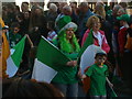  : Crossing the Irish flags by Robert Lamb