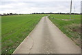 Private road from Water Eaton Manor towards northern Oxford