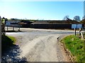 Road junction at Manor House Farm