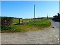 Looking south on Old Park Road past postbox