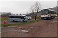 Keepings Coaches and an Ulsterbus in Penrhiwceiber