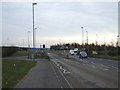 A617 approaching roundabout