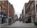 The pedestrianised Castle Lane, Belfast