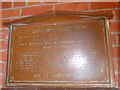 Garrison Church of All Saints, Aldershot: porch memorial (2)