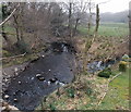 River and stream confluence near Bryncoch