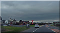 NY7664 : Little Chef and garage on A69 at Henshaw by wfmillar