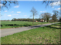 View towards Lodge Farm Barn and Cottages