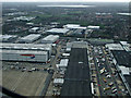 Heathrow Airport cargo terminal from the air