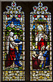 TQ7320 : Stained glass window, All Saints' church, Mountfield by Julian P Guffogg
