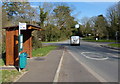 Bus shelter along Lyndon Road in Manton