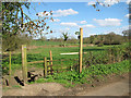 Stile on the Angles Way long distance footpath