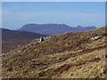 NH2089 : Rocky slope on Meall Dubh above Inverlael near Ullapool, Scottish Highlands by ian shiell