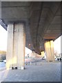 Under the M1 flyover on Watford Way