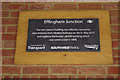 Plaque at Effingham Junction Station