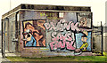 Pumping station graffiti, Newtownards