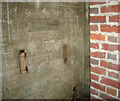 TM2579 : WW2 pillbox beside Mill Lane - interior view by Evelyn Simak