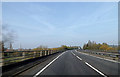 TM0459 : Westbound A14 on the bridge by Geographer