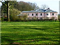 Gaston Grange seen from footpath