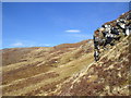 NH2089 : Small buttress on west slopes of Meall Dubh in Inverlael Forest by Ullapool by ian shiell