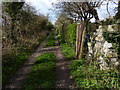 Track and footpath to Gee