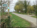 Minor Road And Footpath Sign