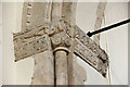 TR1041 : St Mary, Brabourne - Stonework chancel arch by John Salmon
