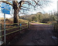 Castle Hill access to the Ely Trail, St Fagans