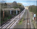 Railway line heading towards Leicester city centre