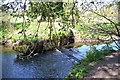 Shallow weir on the Arrow, Arrow Valley Park, Redditch