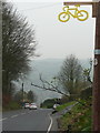 SE0419 : Yellow bicycle outside the Fleece Inn, Elland Road by Humphrey Bolton