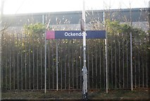TQ5882 : Sign, Ockendon Station by N Chadwick